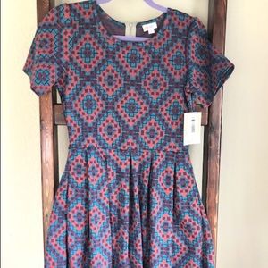 NWT LuLaRoe Amelia Dress jacquard Material